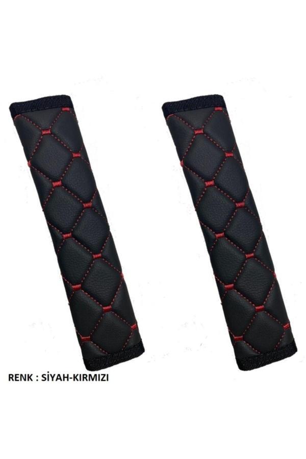 Caraks Kia Rio Hb 2005-2011 Arası Emniyet Kemer Konforu Renk-Siyah-Kırmızı - Image 1