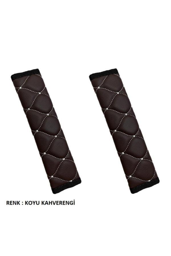 Caraks Peugeot 208 2012 - 2019 Arası Emniyet Kemer Konforu Renk-Kahverengi - Image 1