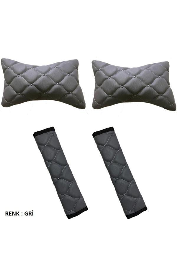Caraks Ranger 1999-2009 Arası Emniyet Kemer Konforu+Boyunluk Gri - Image 1