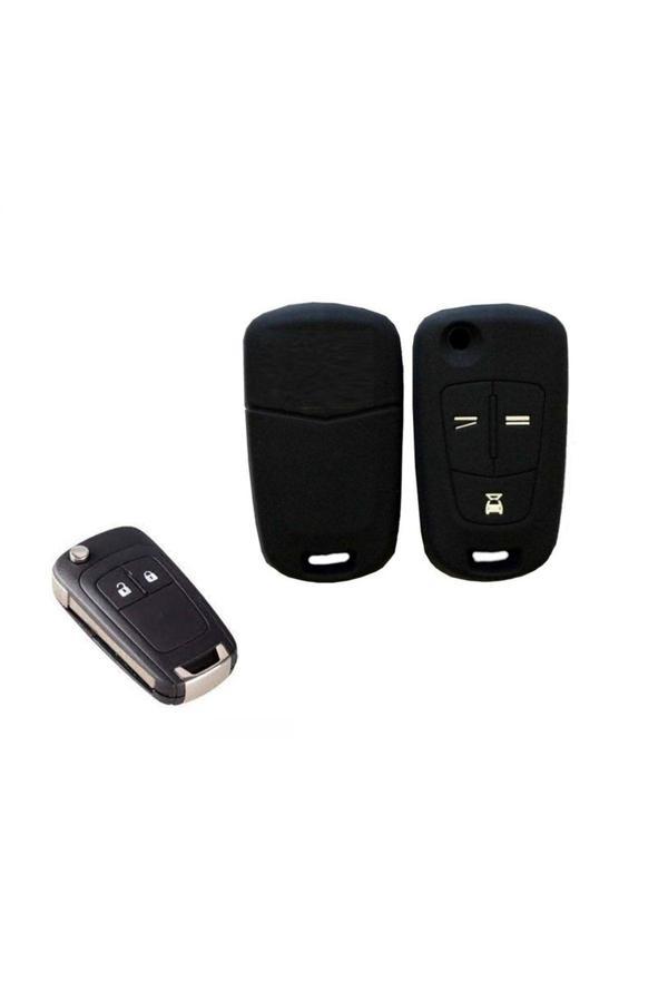 Point Opel 3 Tuşlu Silikon Anahtar Kılıfı Siyah Renk - Image 1