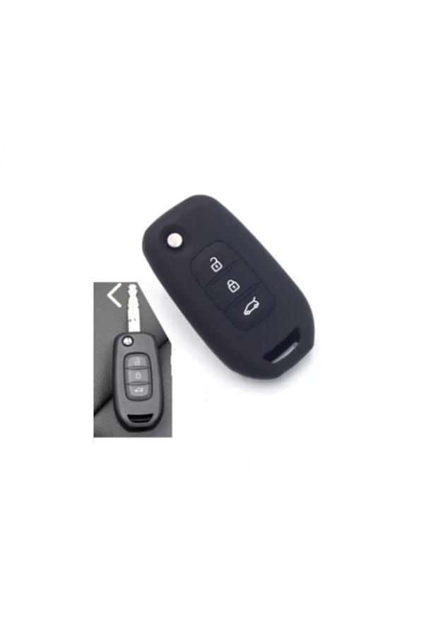 Point Renault Fluence Silikon Anahtar Kılıfı Siyah Renk - Image 1