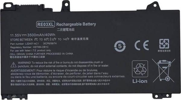 İnfostar Hp  RE03XL  Notebook Bataryası Pili - Image 1