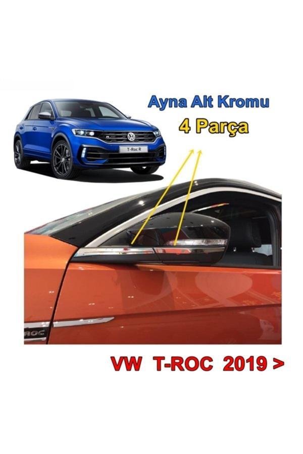 Point Vw T-Roc Ayna Kapak Alt Çıtası 2019 Sonrası 4 Prç. P.Çelik - Image 1