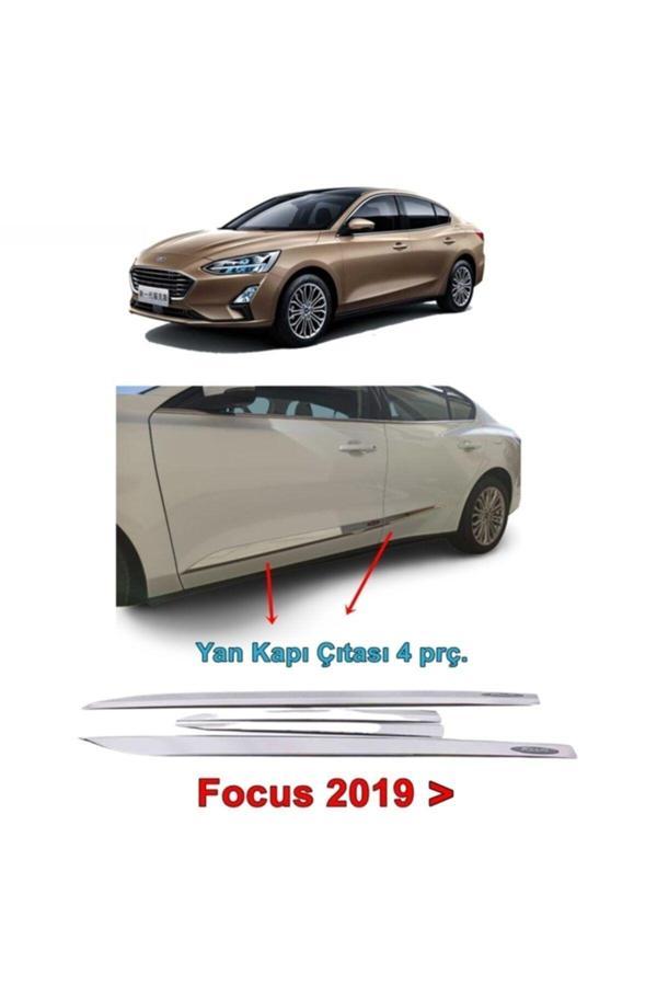 Point Focus 5 Yan Kapı Çıtası Nikelajı Sedan 2019 Sonrası 4 Prç P Çelik - Image 1