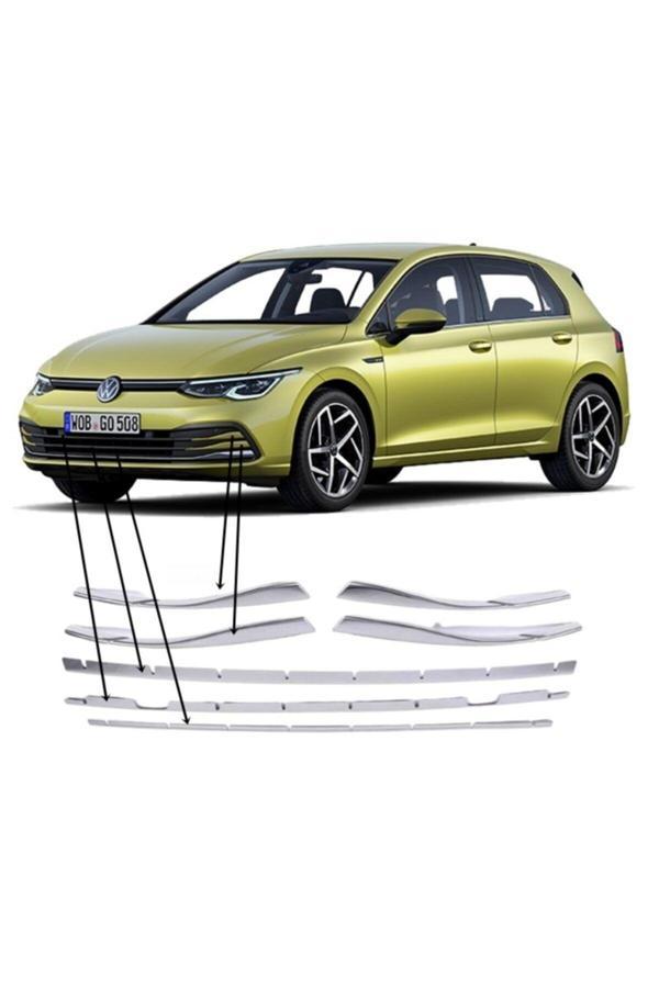 Point Vw Golf 8 Ön Tampon Alt Çıta Nikelajı 2020 Sonrası 7 Prç P.Çelik Uyumlu - Image 1