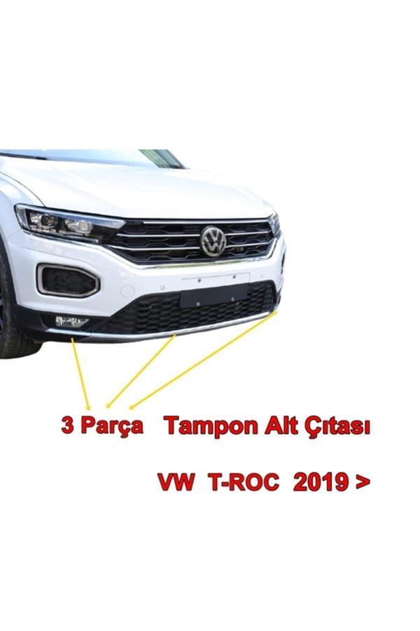 Point Vw T-Roc Ön Tampon Alt Çıtası 2019 Sonrası 3 Parça P Çelik - Image 1