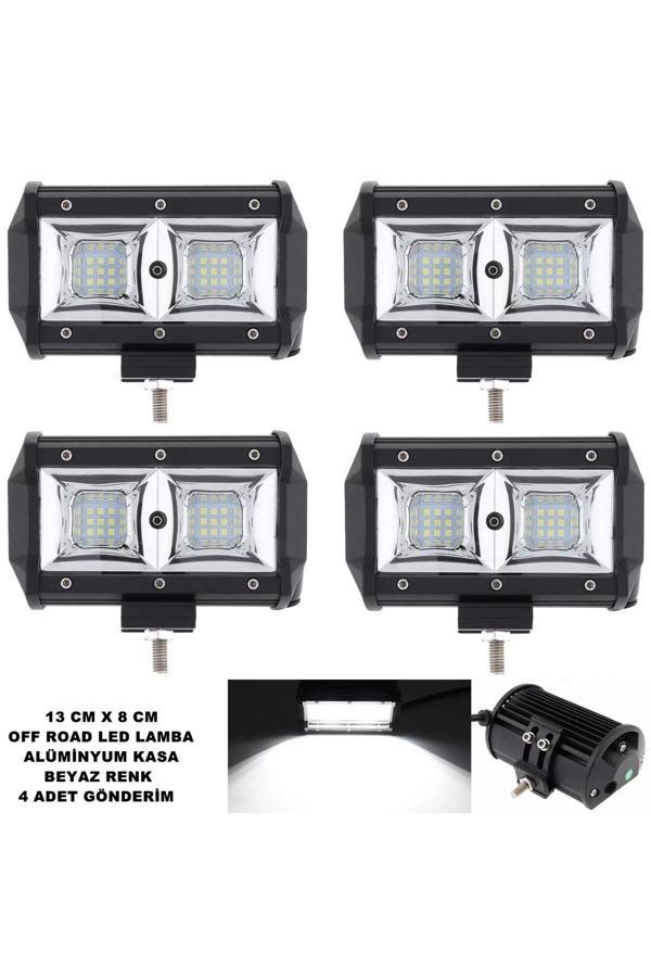 Friemats Off Road Power Led Lamba Beyaz Sabit Power Led 8 X 13 Cm 4 Adet - Image 1