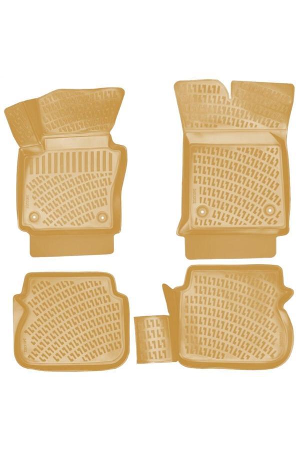 Caraks Volkswagen Caddy 3D Paspas Havuzlu Paspas Bej 2004 - 2020 Arası Bej Renk Marka - Image 1