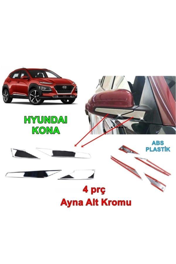 Point Hyundai Kona Ayna Kapak Alt Çıtası 2018 Sonrası 4 Prç. Abs Krom - Image 1