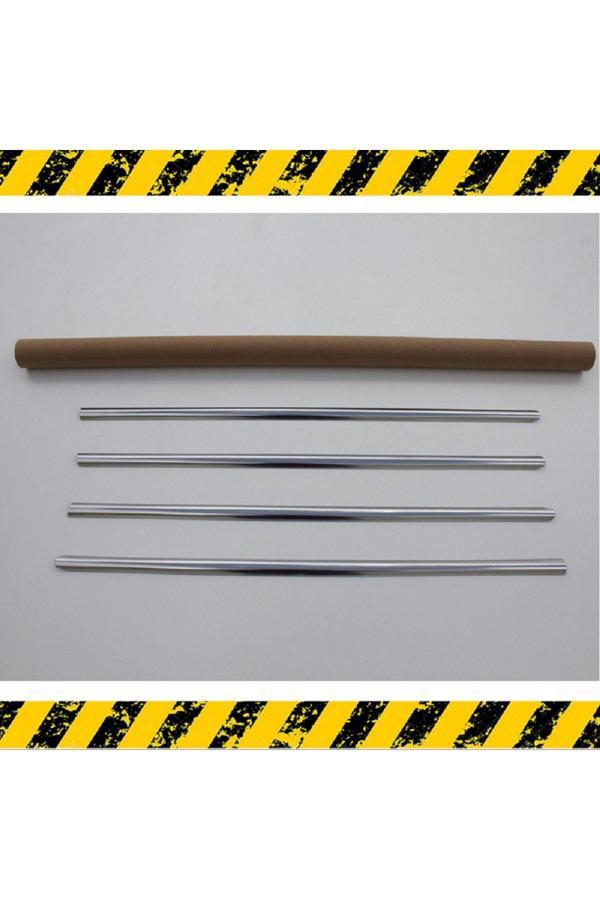 Caraks Opel Vectra C Cam Alt Çıtası Nikelajı 2002-2008 Arası 4 Parça Paslanmaz Çelik - Image 1