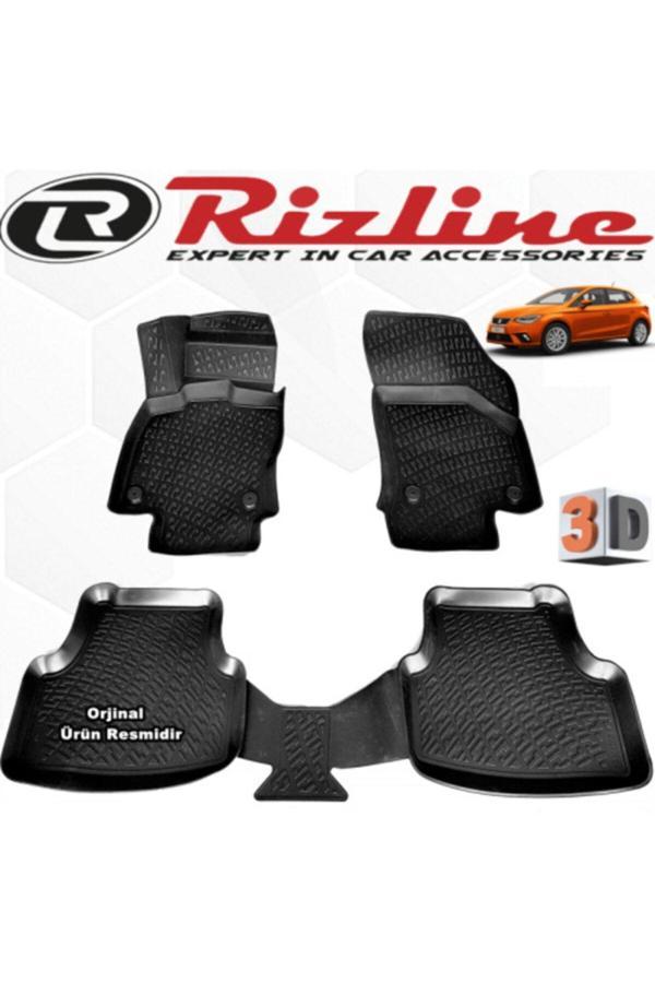 Rizline Seat Ibiza 3D Paspas Havuzlu Siyah Hb 2018 Sonrası 4 Parça Set - Son Kasa - Image 1