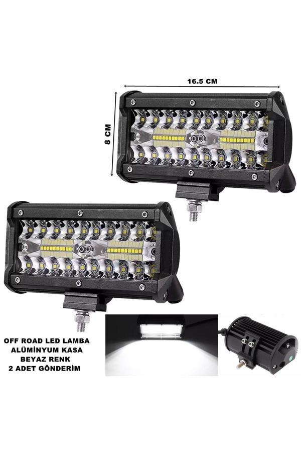 Friemats Off Road Power Led Lamba Beyaz Sabit Led 8 X 16,5 Cm 2 Adet - - Image 1