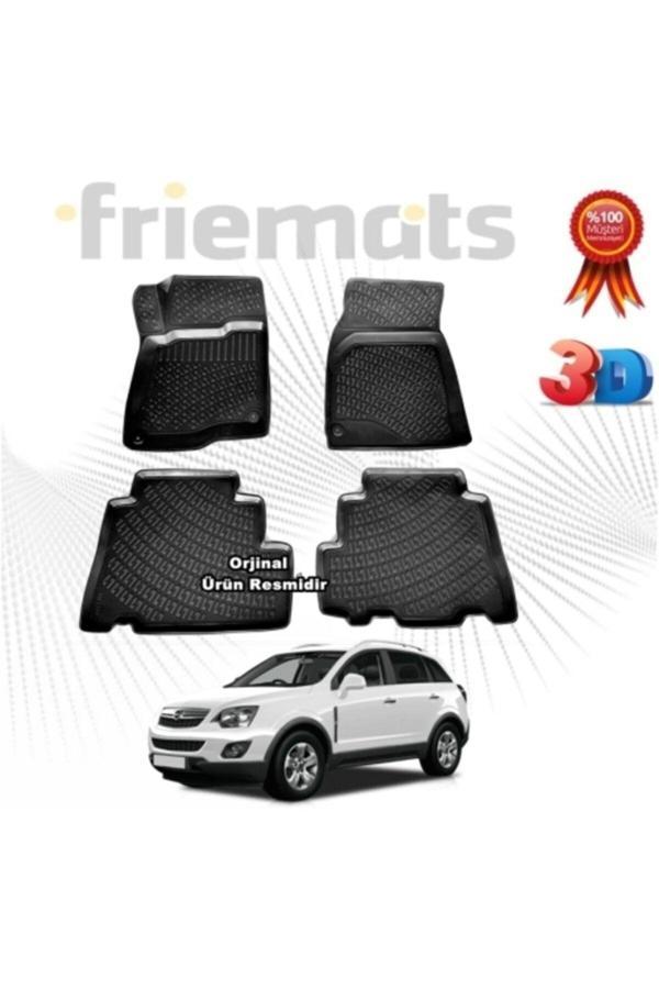Point Opel Antara 3D Havuzlu Paspas 2007 - 2011 Arası Siyah 4 Parça Set Friemats Marka - Image 1