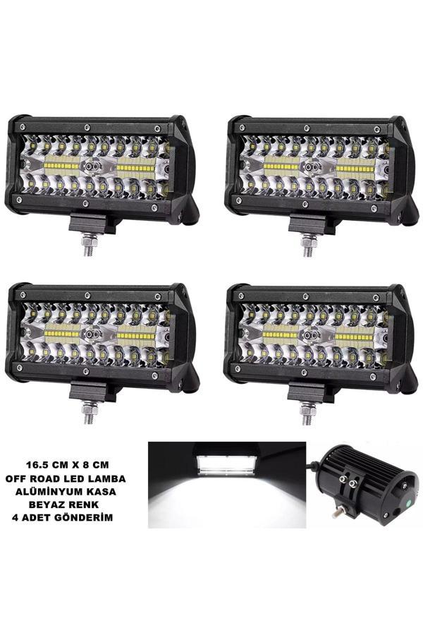 Friemats Off Road Power Led Lamba Beyaz Sabit Led 8 X 16,5 Cm Uyumlu 4 Adet - Image 1