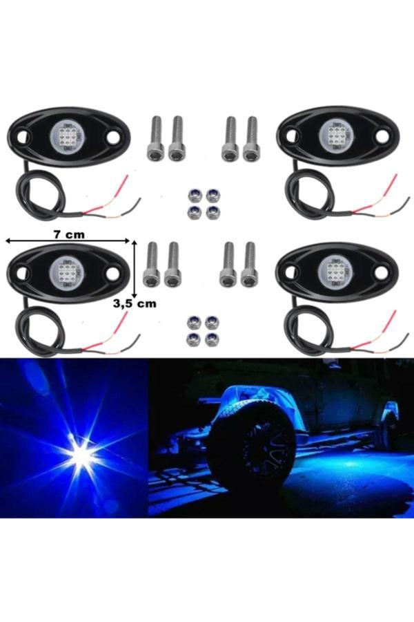 Point Off Road Araç Altı Power Led Bar Mavi 7Cm X 3,5Cm 4 Adet 1.Kalite - Image 1