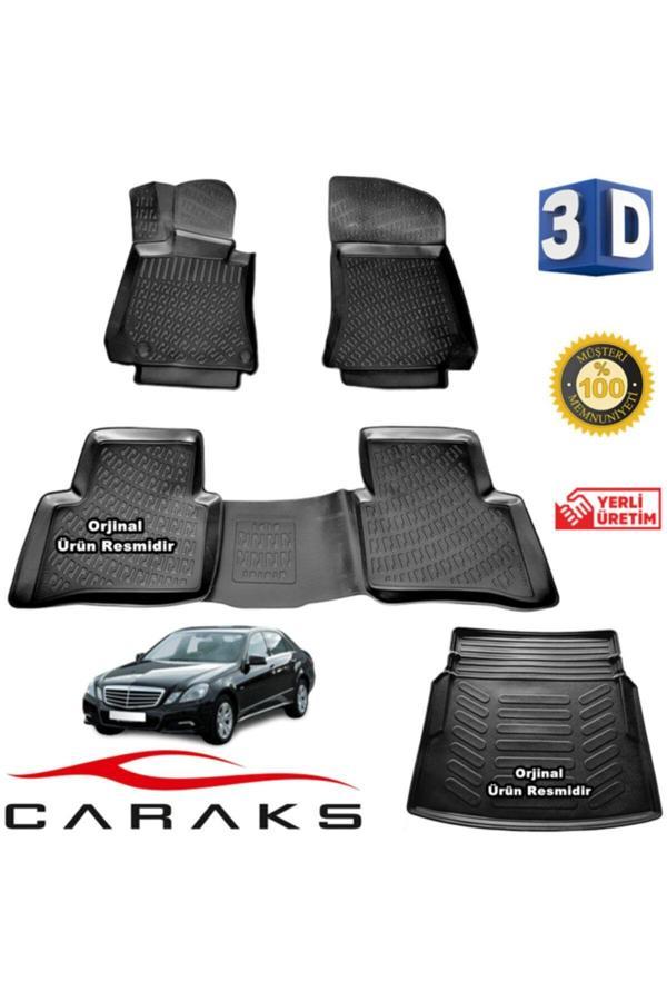 Caraks Mercedes W212 3D Havuzlu Paspas+Bagaj Havuzu Rampalı 10-15 Arası Marka - Image 1