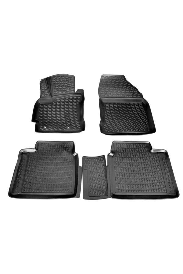 Caraks Toyota Corolla 3D Paspas Havuzlu Siyah Sedan 2013 - 2018 Arası 4 Parça Set - Image 1