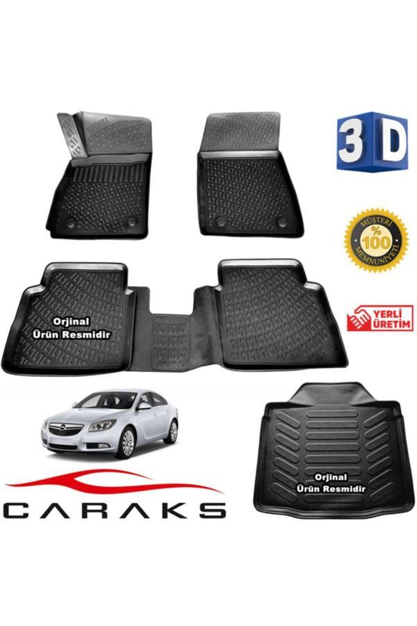 Caraks Opel Insignia 3D Havuzlu Paspas + Bagaj Havuzu 2008-2016 Arası Marka - Image 1