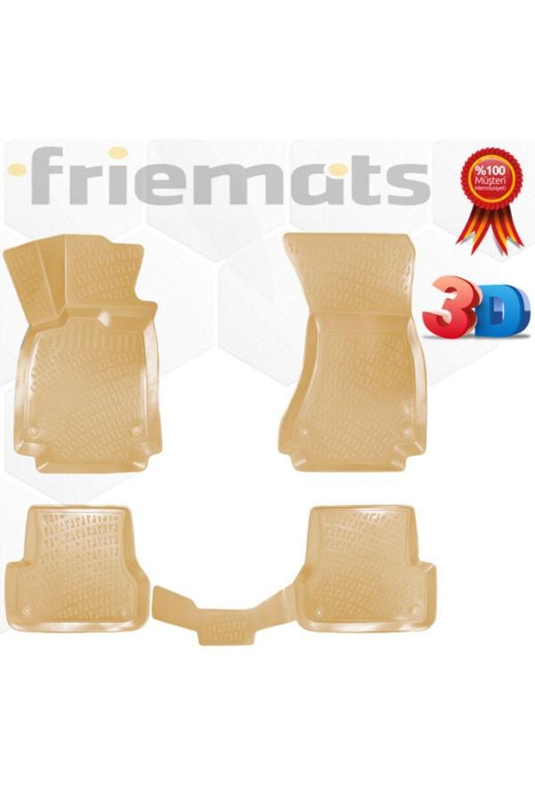 Friemats Audi A6 Bej 3D Havuzlu Paspas 2011-2015 Arası Marka - Image 1