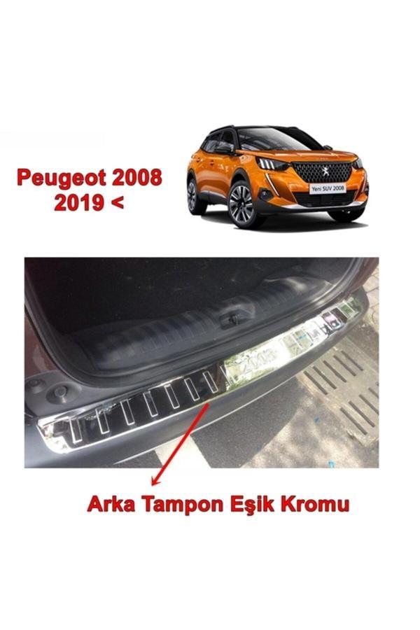Point Peugeot 2008 Arka Tampon Eşik Nikelajı 2019 Sonrası 1 Prç P.Çelik - Image 1