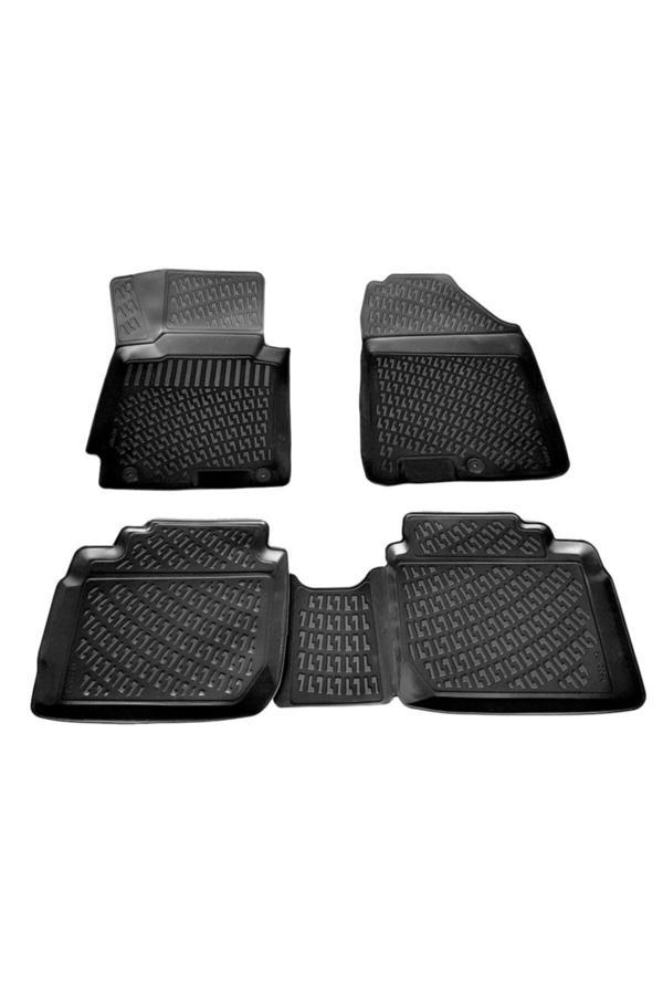 Friemats Kia Cerato 3D Paspas Havuzlu 2016 - 2020 Arası Siyah 4 Parça Set - Image 1