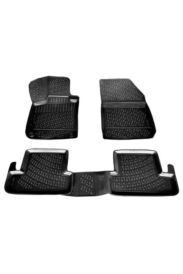 Friemats Peugeot 308 3D Paspas Havuzlu Hb 2014 - 2020 Arası Siyah 4 Parça Set - Image 1
