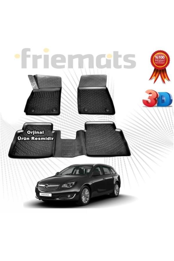 Friemats Opel Insignia Stw 3D Havuzlu Paspas 2008-2016 Arası Siyah 4 Parça Set - - Image 1