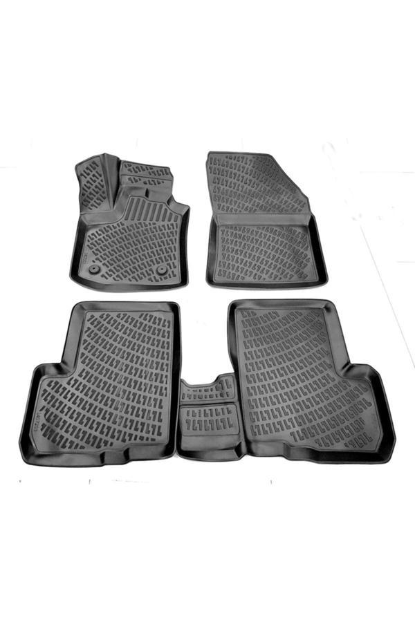 Friemats Dacia Dokker 3D Paspas Havuzlu 2012 - 2020 Arası Siyah 4 Parça Set - Image 1