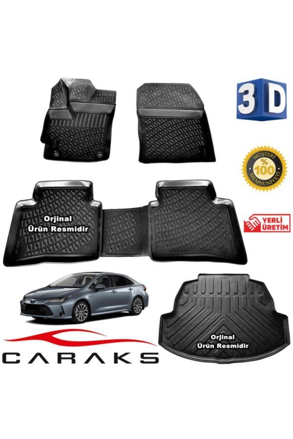 Caraks Toyota Corolla Sd 3D Havuzlu Paspas+Bagaj Havuz 2019 Sonrası Marka - Image 1