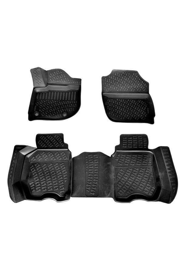 Friemats Honda Jazz 3D Paspas Havuzlu Hb 2015-2020 Arası Siyah 4 Parça Set - Image 1