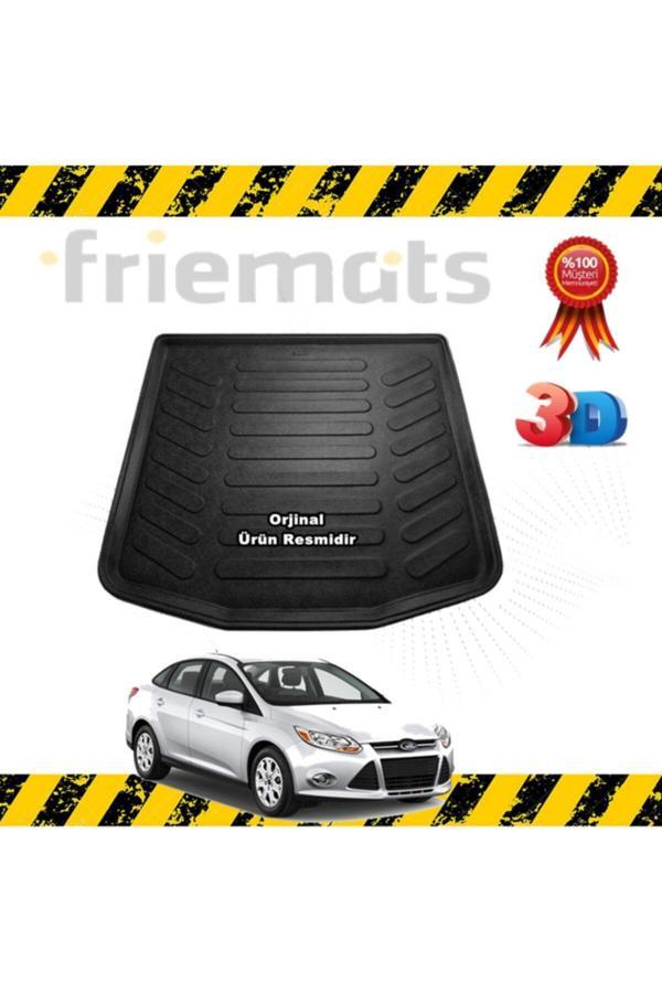 Friemats Ford Focus 3 Sedan 3D Bagaj Havuz Paspası 2011-2015 Arası - Image 1