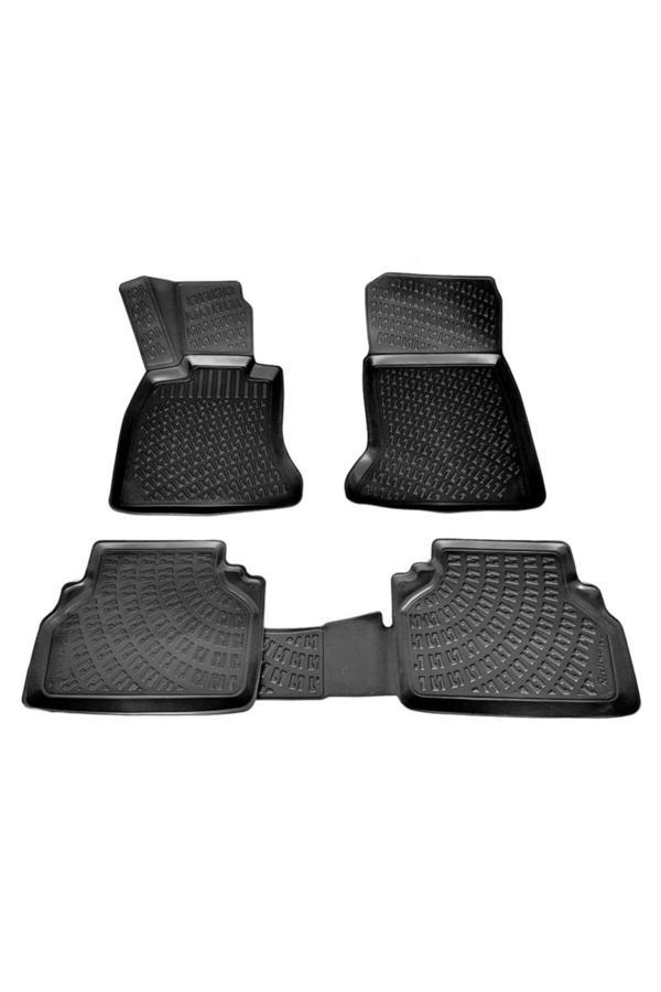 Caraks Bmw E60 3D Paspas Havuzlu 5 Serisi 2005 - 2012 Arası Siyah 4 Parça Set - Image 1