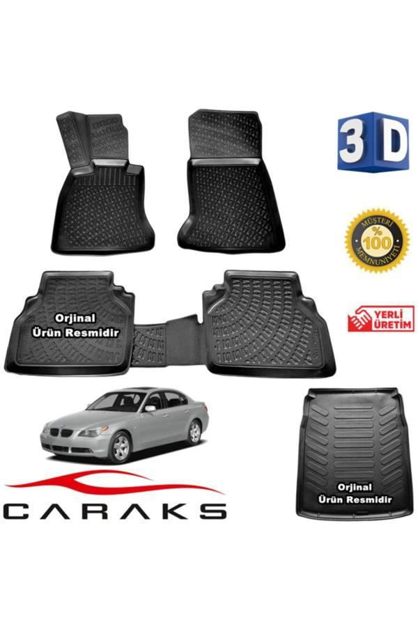Caraks Bmw E60 5 Serisi 3D Havuzlu Paspas+Bagaj Havuzu 2004-2012 Arası Marka - Image 1