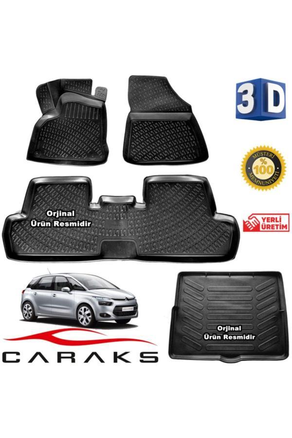 Caraks C4 Picasso 5 Koltuk 3D Havuzlu Paspas+Bagaj Havuz 13-2020 Arası Marka - Image 1