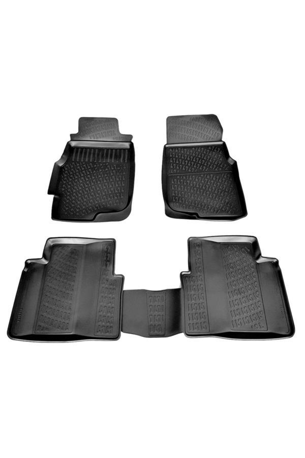 Caraks Honda Civic 3D Paspas Havuzlu 1996 - 2000 Arası Siyah 4 Parça Set - Image 1