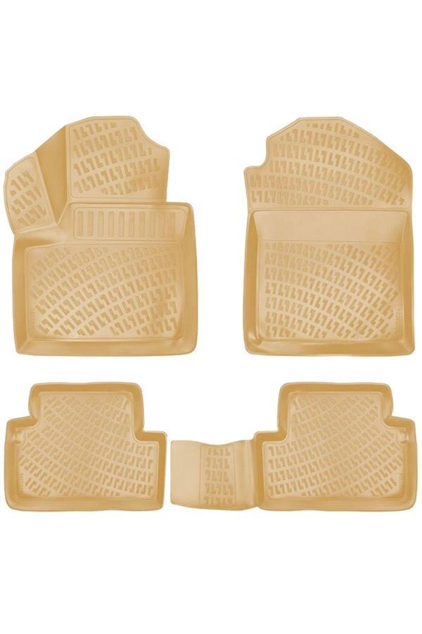 Friemats Ford Connect 3D Paspas 3D Bej Havuzlu Paspas 2009 - 2013 Arası Bej Renk - Friemats - Image 1