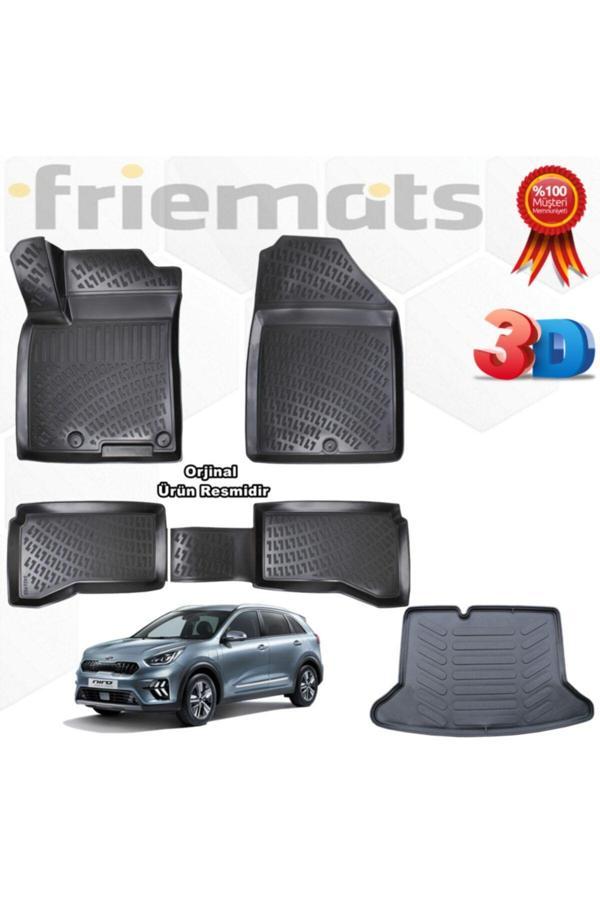 Friemats Kia Niro 3D Havuzlu Paspas+Bagaj Havuzu 2017 Sonrası - Image 1