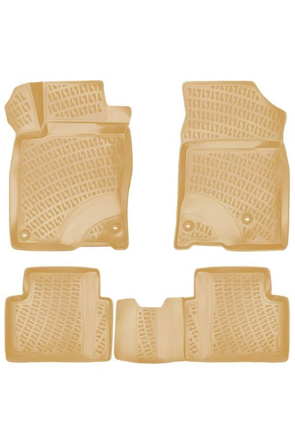 Friemats Honda Civic Fc5 3D Paspas Havuzlu Bej Paspas 2016 - 2021 Arası Bej Renk Friemats Marka - Image 1