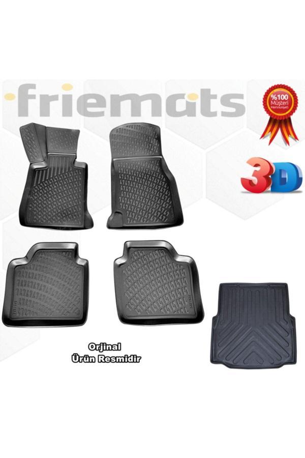 Friemats E46 Sedan 3D Havuzlu Paspas+Bagaj Havuz 1998-2004 Arası - Image 1
