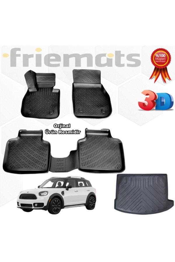 Friemats Countryman 3D Havuzlu Paspas+Bagaj Havuzu 2017 Sonra - Image 1