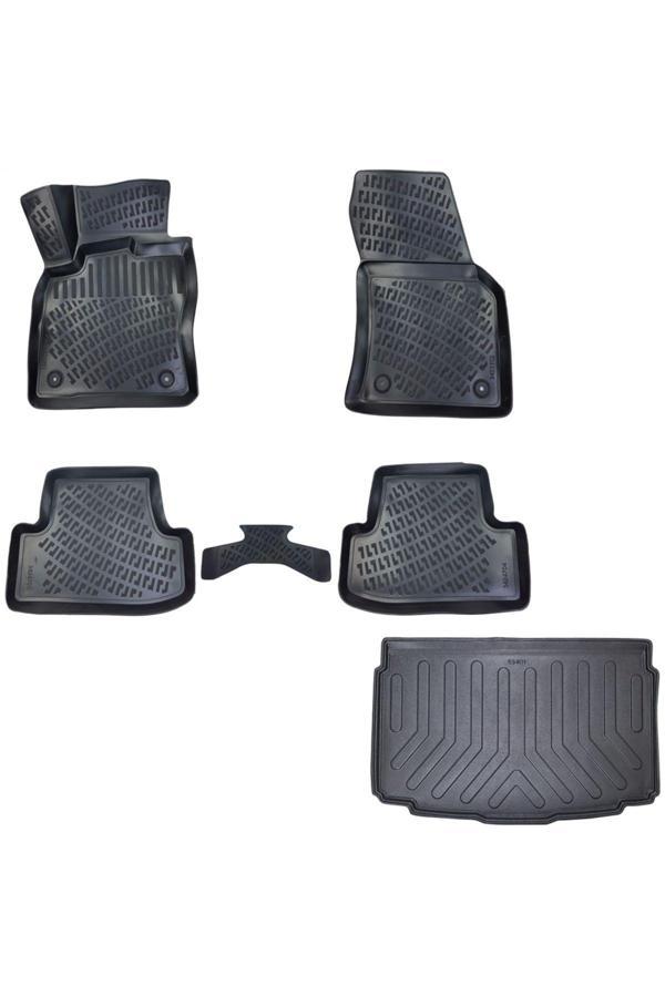 Friemats Vw T-Roc 3D Havuzlu Paspas + 3D Bagaj Havuzu Alt Kısıma Uyumlu 2020 Sonrası Set - Friemats - Image 1