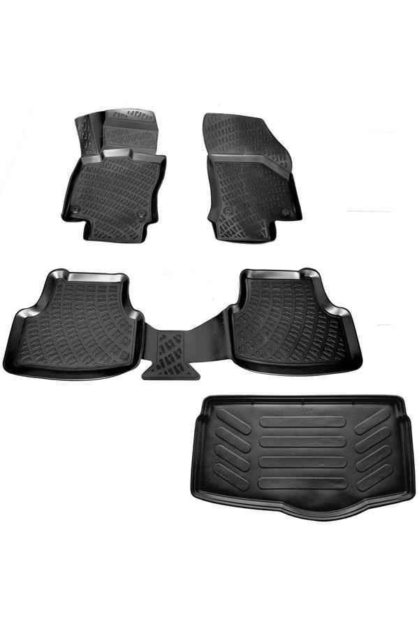 Caraks Vw Polo 3D Havuzlu Paspas + 3D Bagaj Havuzu Alt 2017 Sonrası - Image 1