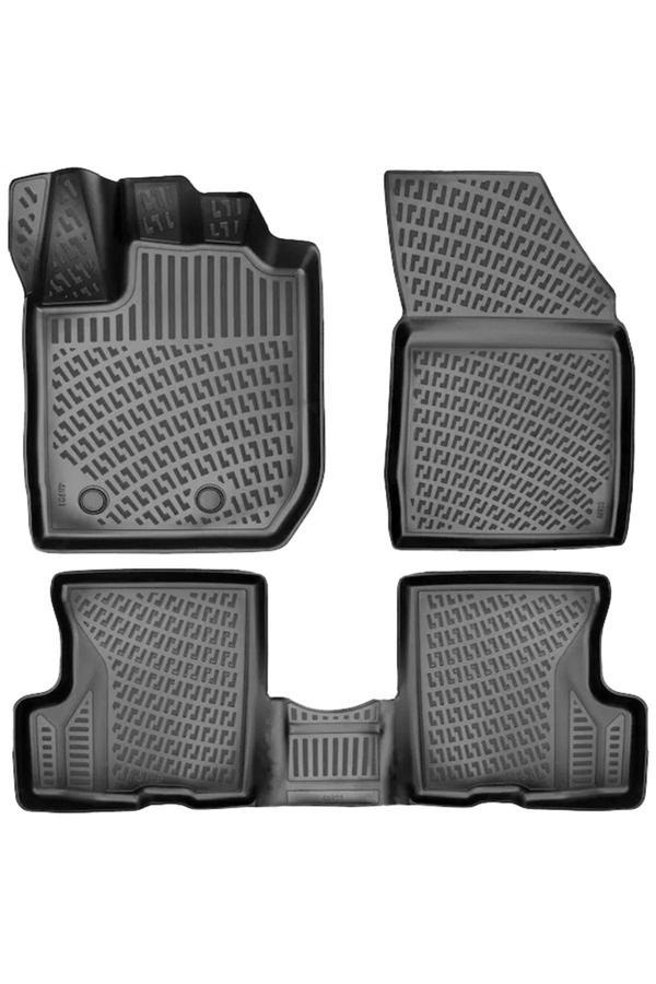 Friemats Dacia Duster 4Wd 3D Paspas 3D Havuzlu Paspas Yeni Logolu 2023 Sonrası Siyah Renk - Friemats - Image 1