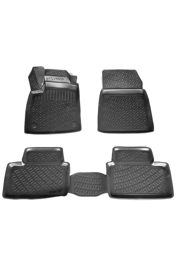 Friemats Renault Clio 5 3D Paspas Havuzlu Hb 2019 Sonrası Siyah 4 Parça Set - Image 1