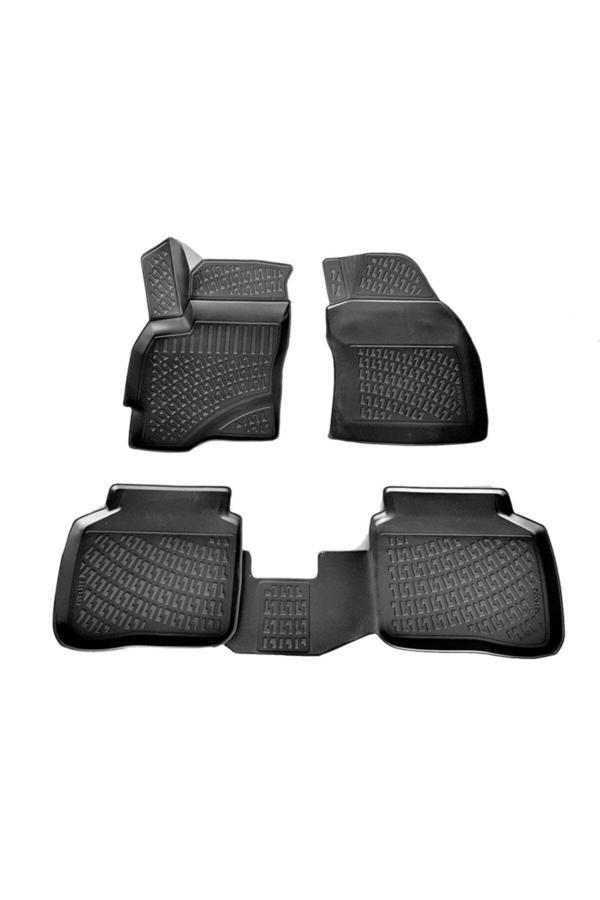 Friemats Ford Mondeo 3D Paspas Havuzlu 2001 - 2007 Arası Siyah 4 Parça Set - Image 1