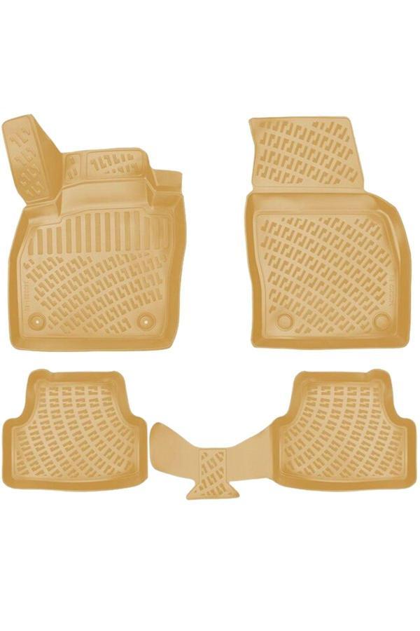 Rizline Seat İbiza 3D Havuzlu Paspas Bej Renk 3D Havuzlu Paspas 2017 Sonrası - Rizline Marka - Image 1