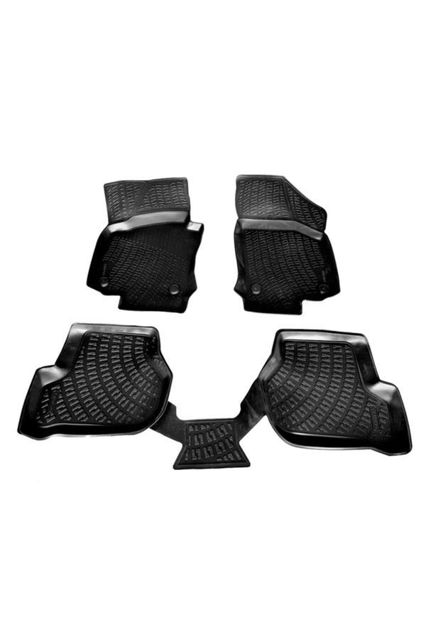 Friemats Vw Jetta 3D Paspas Havuzlu Sedan 2006 - 2011 Arası Siyah 4 Parça Set - Image 1