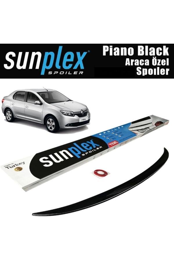 Sunplex Renault Symbol Bagaj Üstü Spoiler 2013 Sonrası Pianoblack Uyumlu - Image 1