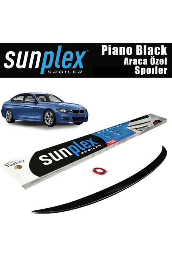 Sunplex Bmw F30 Bagaj Üstü Spoiler Piano Black A+ Kalite Uyumlu - Image 1