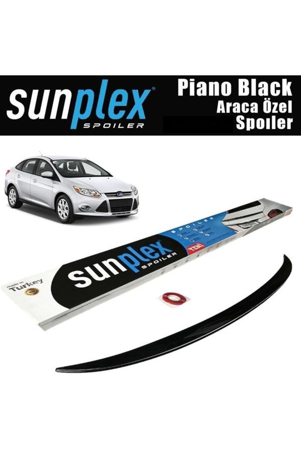 Sunplex Focus 3 Bagaj Üstü Spoiler Sedan 2011-2015 Uyumlu Piano Black - Image 1